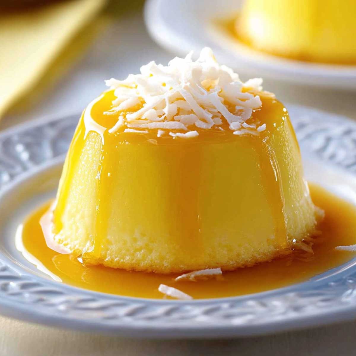 Budino di cocco e zafferano