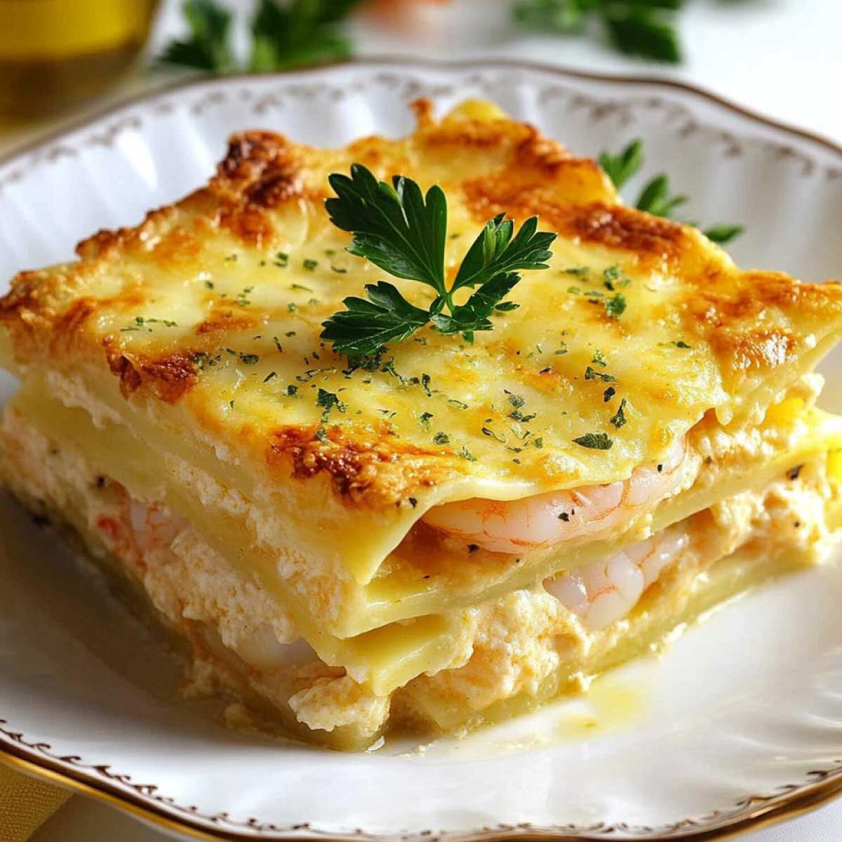 Lasagne di mare allo zafferano
