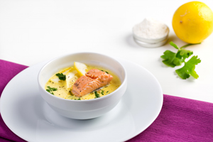 Crema-gialla-con-trota-salmonata