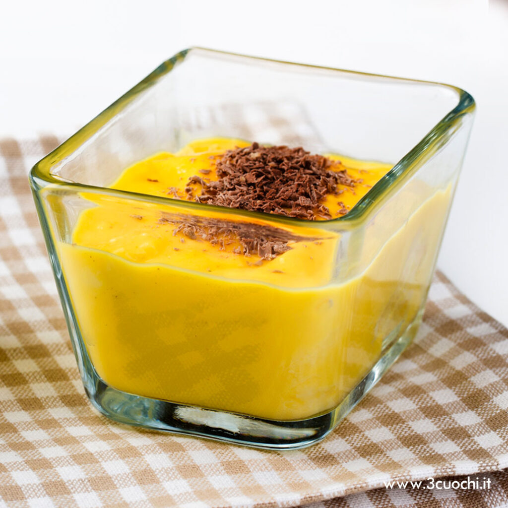 Budino di cioccolato bianco allo Zafferano