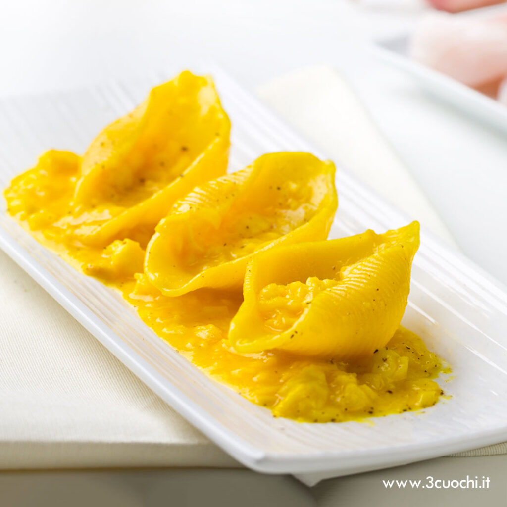 Conchiglie al pesce persico e Zafferano