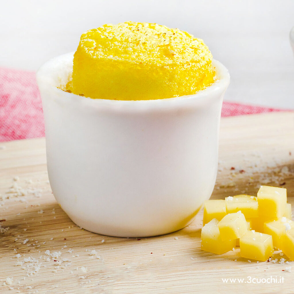 Soufflé al bagoss e Zafferano