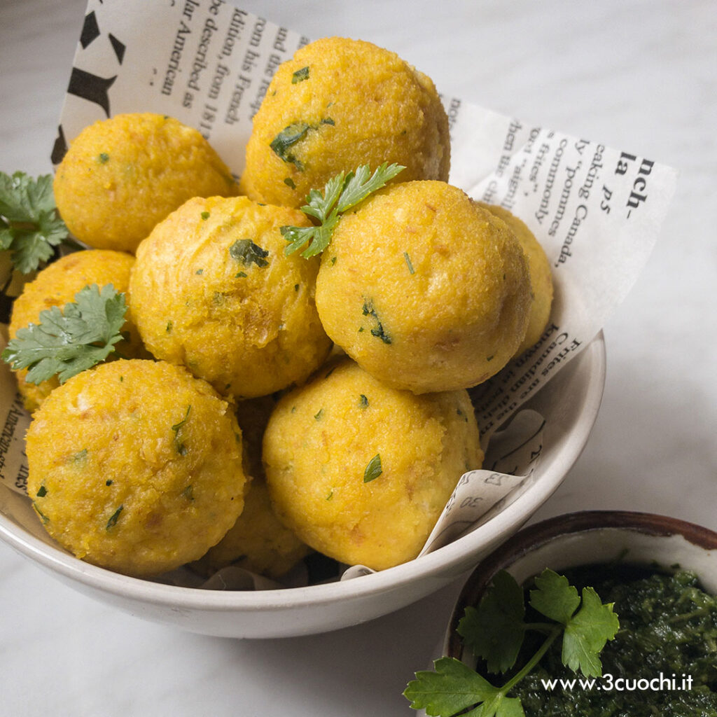 Polpette di pane con prezzemolo e Zafferano