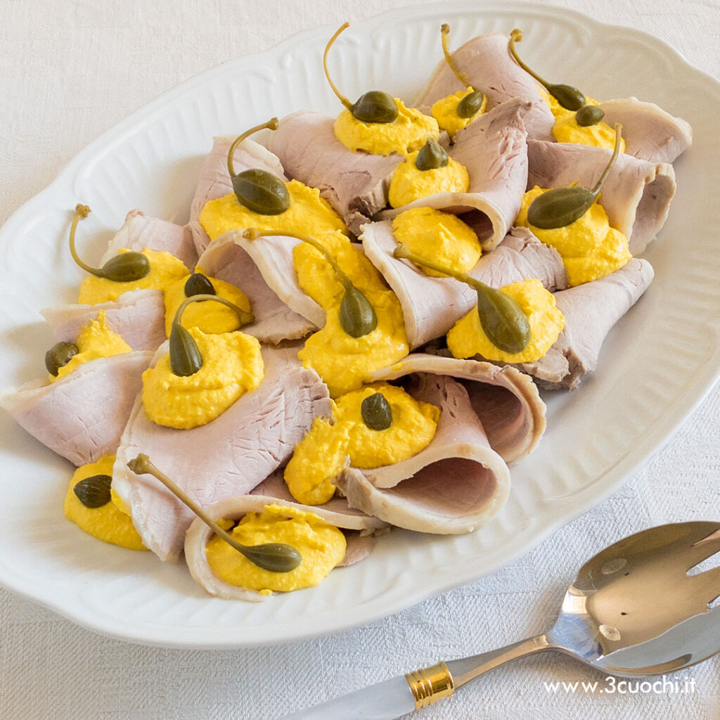 Vitello con salsa tonnata allo Zafferano