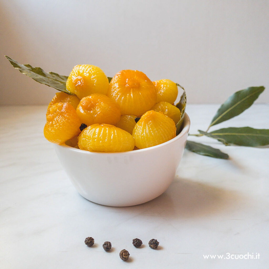Cipolline in agrodolce con Zafferano 3 Cuochi