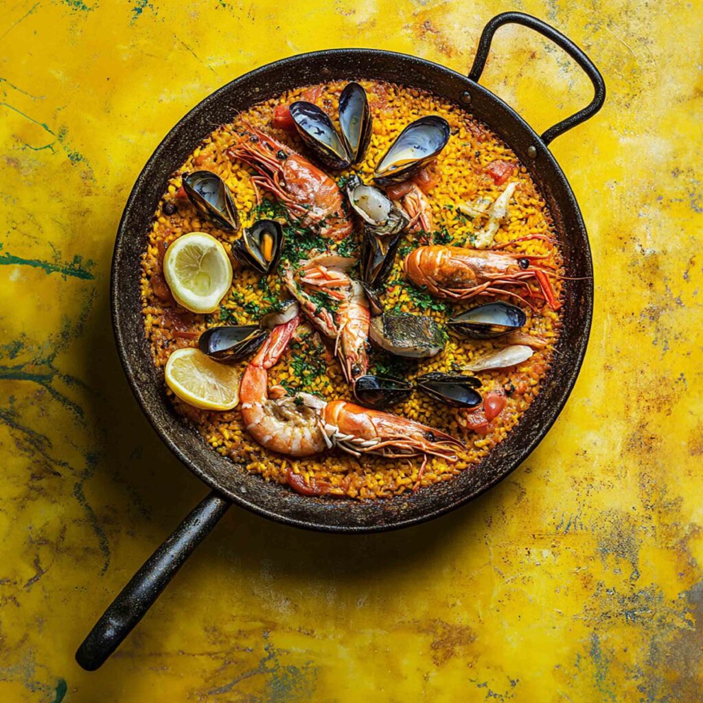 Paella allo zafferano