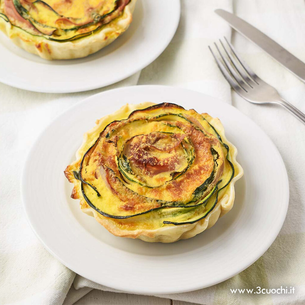 Mini quiche in giallo
