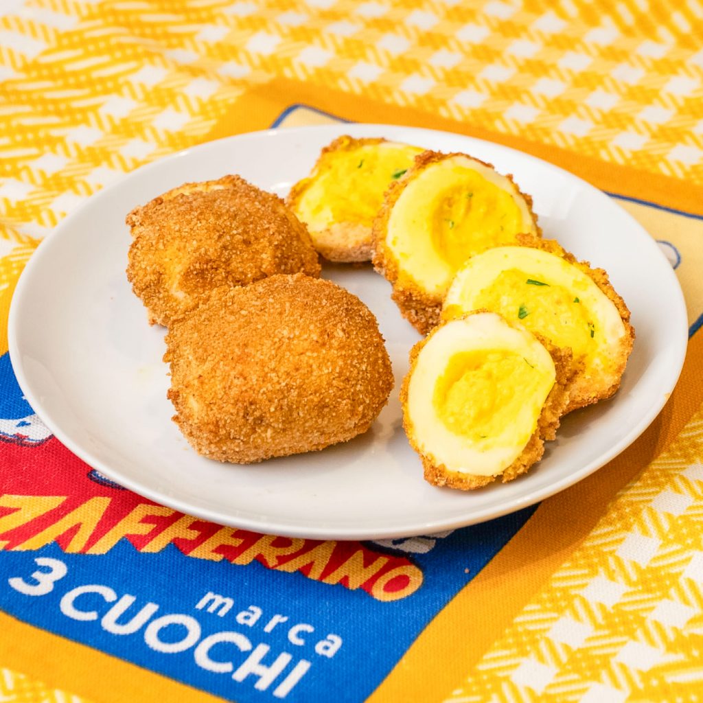 Uova croccanti in friggitrice ad aria