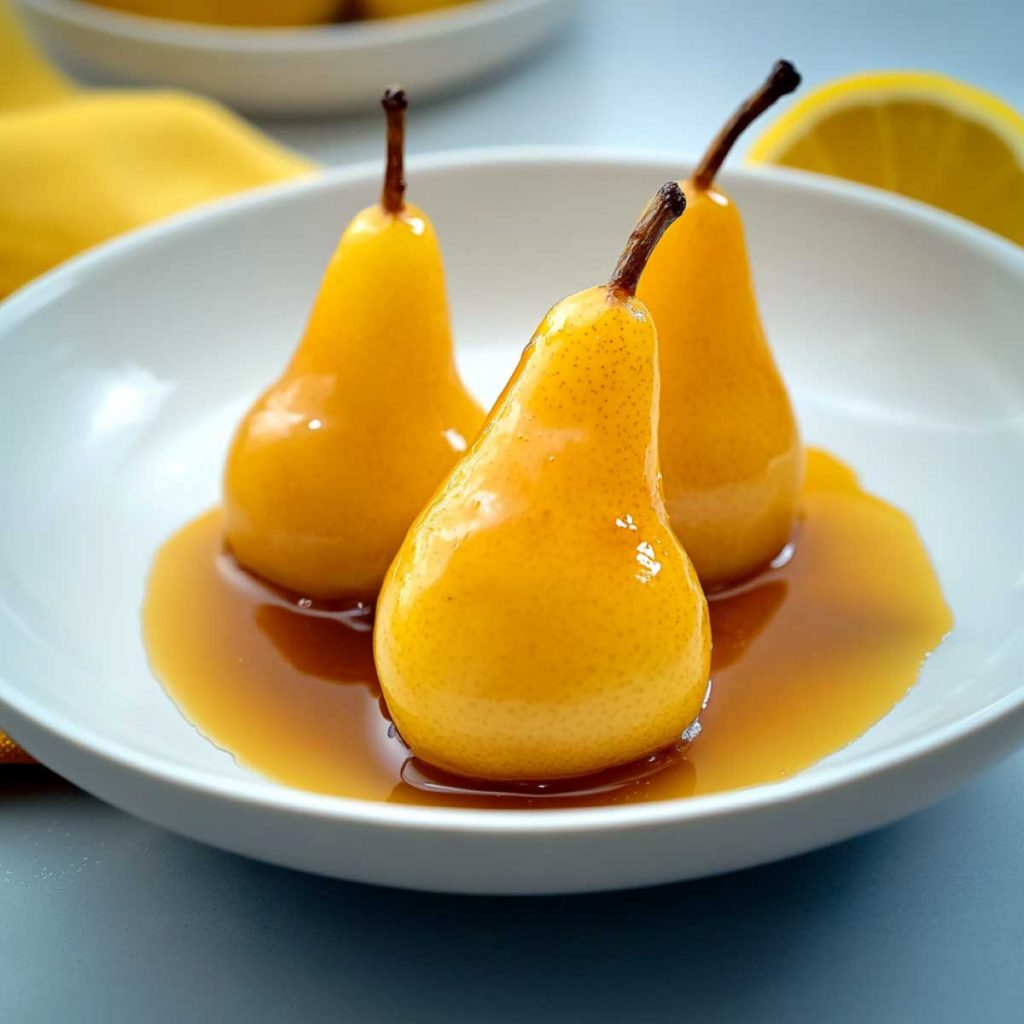 Pere caramellate allo zafferano