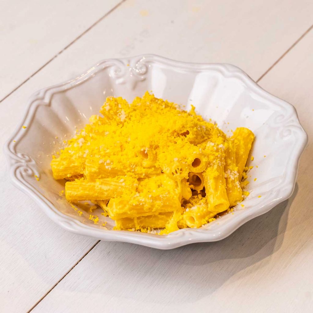 Pasta Mimosa allo zafferano