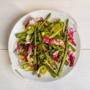 Asparagi in salsa allo zafferano